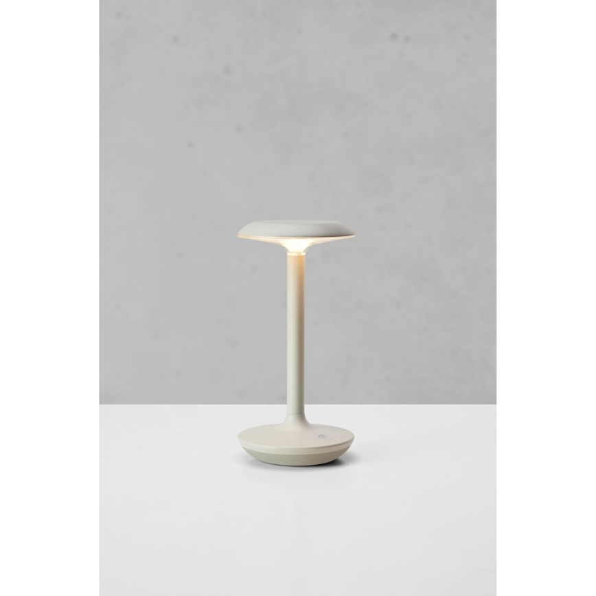 Markslöjd 108917 - LED Prigušiva spoljni punjiva stona lampa PETIT LED/2W/1800 mAh 2200/2700/3000K IP44 sivo