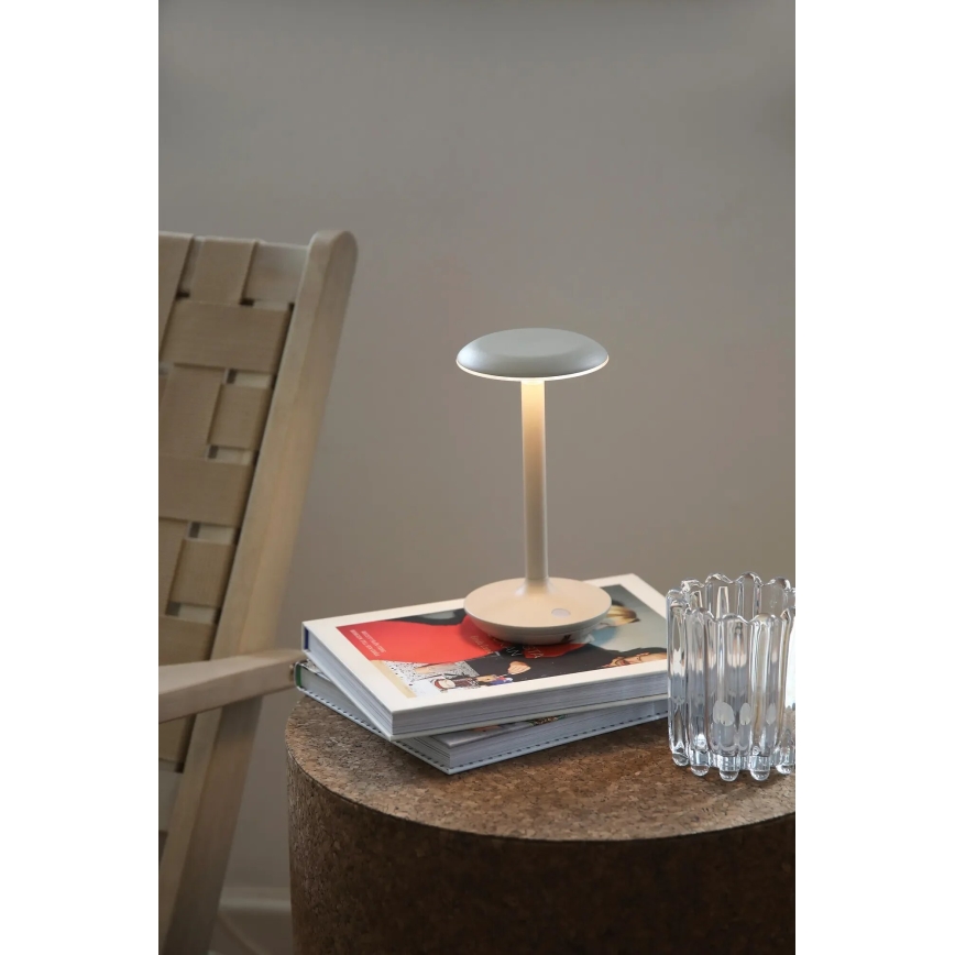 Markslöjd 108917 - LED Prigušiva spoljni punjiva stona lampa PETIT LED/2W/1800 mAh 2200/2700/3000K IP44 sivo