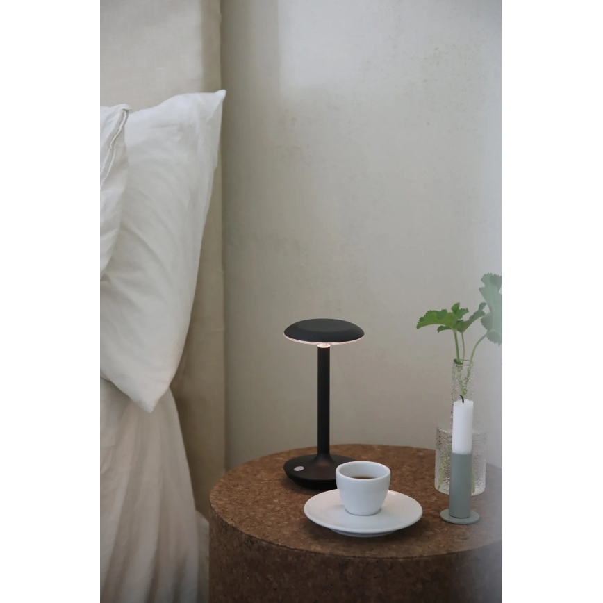 Markslöjd 108918 - LED Prigušiva spoljni punjiva stona lampa PETIT LED/2W/1800 mAh 2200/2700/3000K IP44 crno