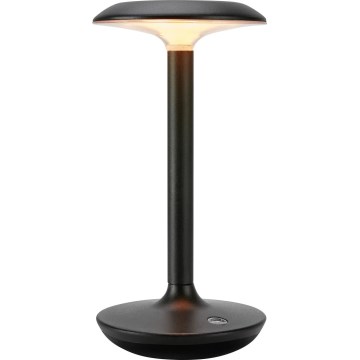 Markslöjd 108918 - prigušiva spoljašnja punjiva stona LED lampa PETIT LED/2W/1800 mAh 2200/2700/3000K IP44 crna