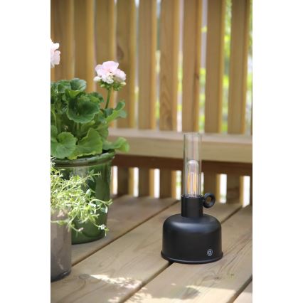 Markslöjd 108919 - LED prigušiva spoljna punjiva stona lampa ASTRID LED/2W/1200 mAh IP44 crna