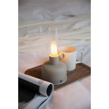 Markslöjd 108921 - LED Prigušiva spoljni punjiva stona lampa ASTRID LED/2W/1200 mAh IP44 sivo