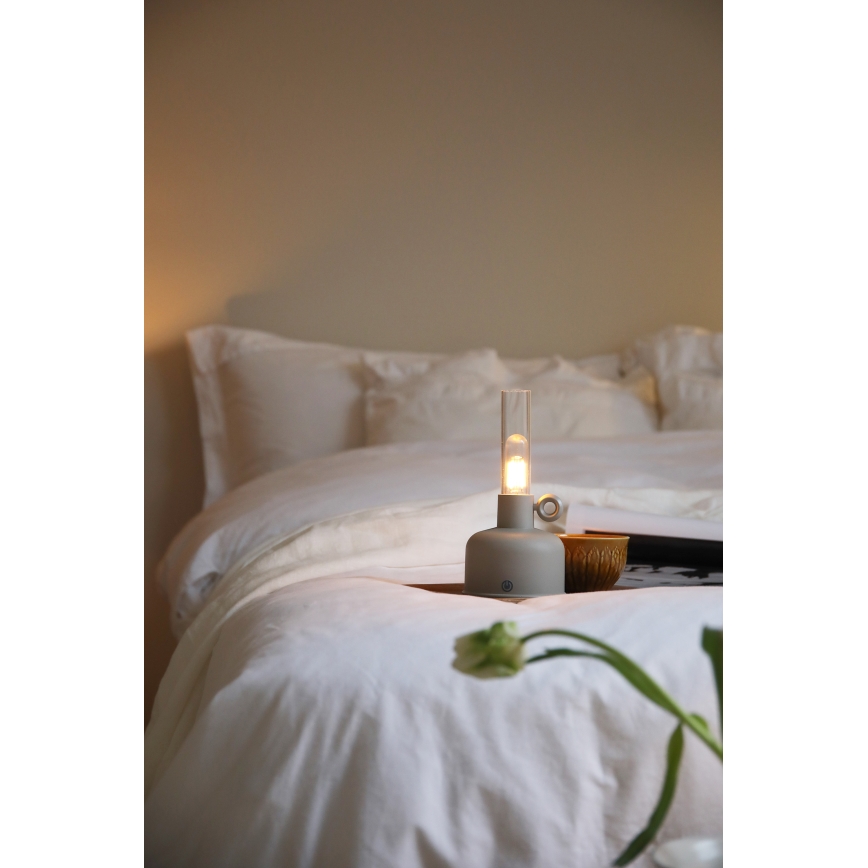 Markslöjd 108921 - LED Prigušiva spoljni punjiva stona lampa ASTRID LED/2W/1200 mAh IP44 sivo