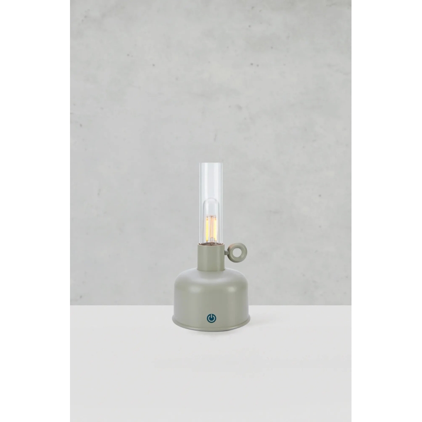 Markslöjd 108921 - LED Prigušiva spoljni punjiva stona lampa ASTRID LED/2W/1200 mAh IP44 sivo