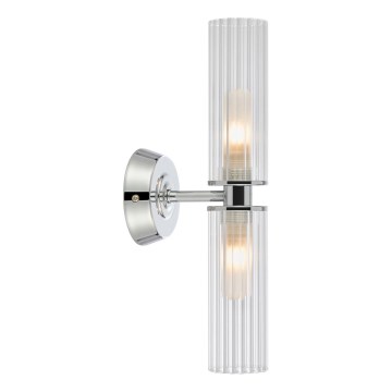Markslöjd 109027 - Kupatilska zidna lampa RIMINI 2xG9/20W/230V IP44 sjajni hrom