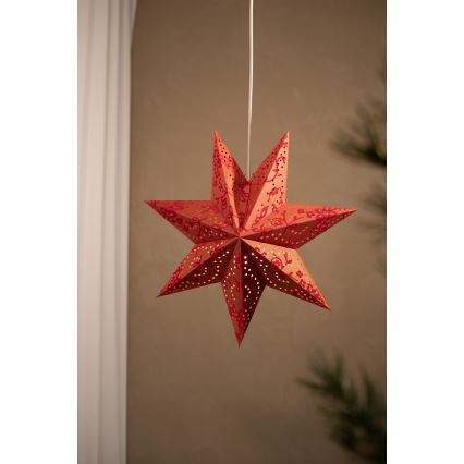 Markslöjd 700122 - Božićna dekoracija SATURNUS 1xE14/25W/230V pr. 45 cm crveno