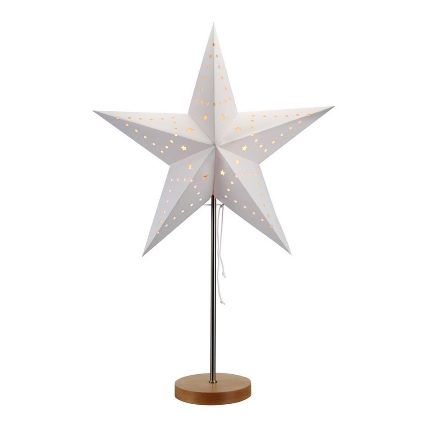Markslöjd 700688 - Božićna dekoracija MIKKE 1xE14/25W/230V bela 64 cm
