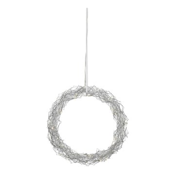 Markslöjd 703442 - LED božićna dekoracija JULLE 30xLED/0,03W/3xAA srebrna