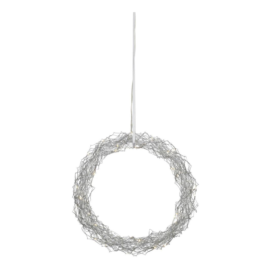 Markslöjd 703442 - LED Božićna dekoracija JULLE 30xLED/0,03W/3xAA srebrno