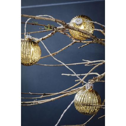 Markslöjd 703781 - LED Božićne lampice BIGSOLO 10xLED/3xAA 1,65m topla bela