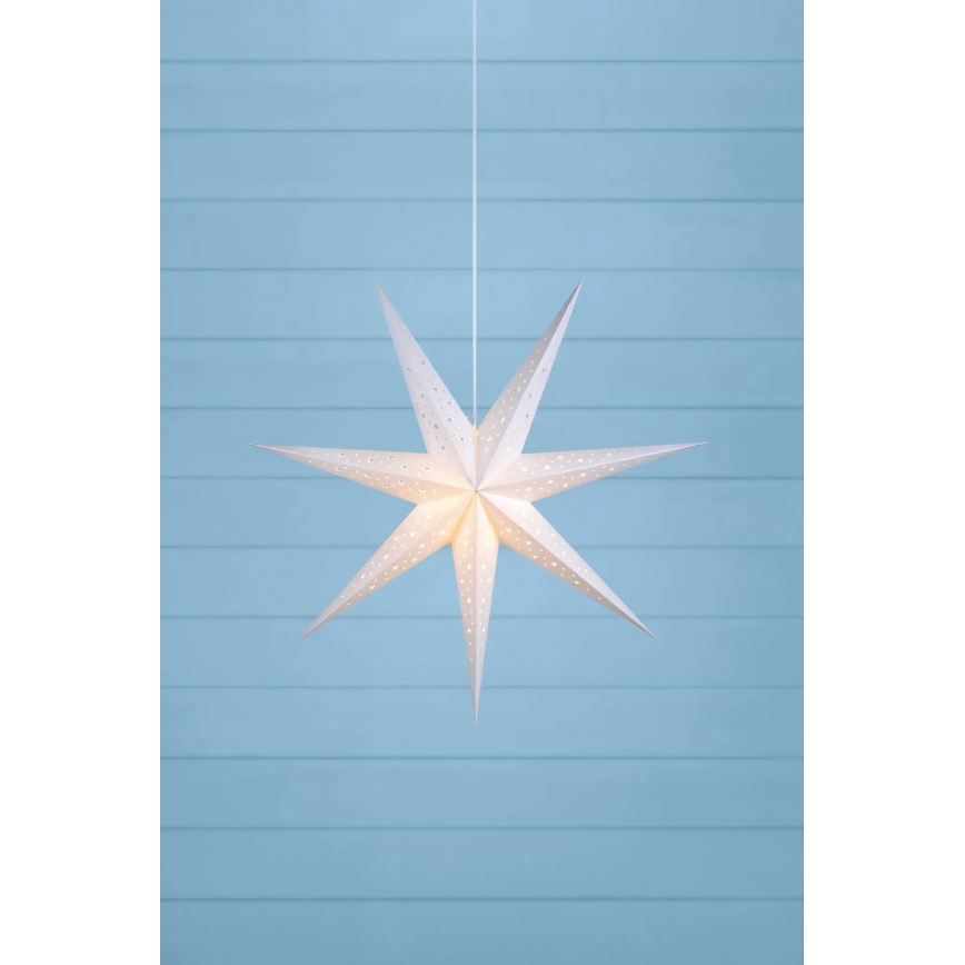 Markslöjd 703876 - Božićna dekoracija SOLVALLA 1xE14/25W/230V prečnik 75 cm bela
