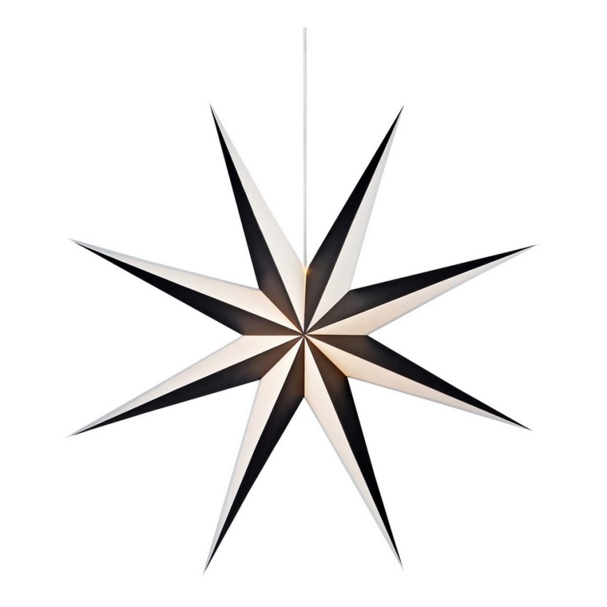 Markslöjd 704174 - Božićna dekoracija ALVA 1xE14/25W/230V crna/bela 75 cm