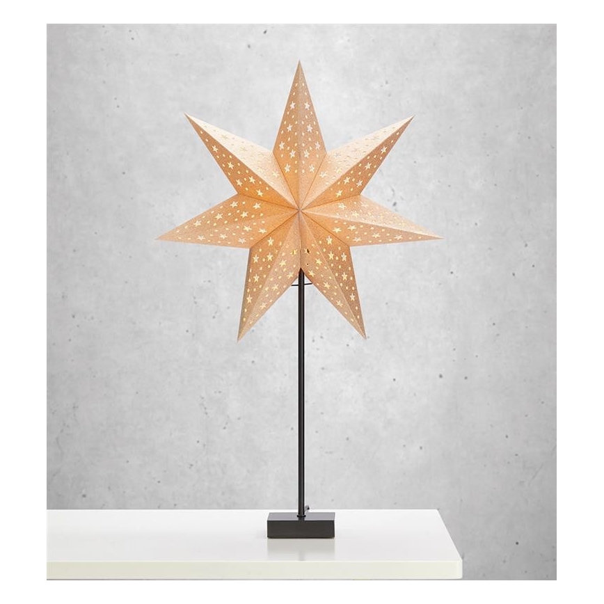 Markslöjd 704454 - Božićna dekoracija SOLVALLA 1xE14/25W/230V zlatna 69 cm