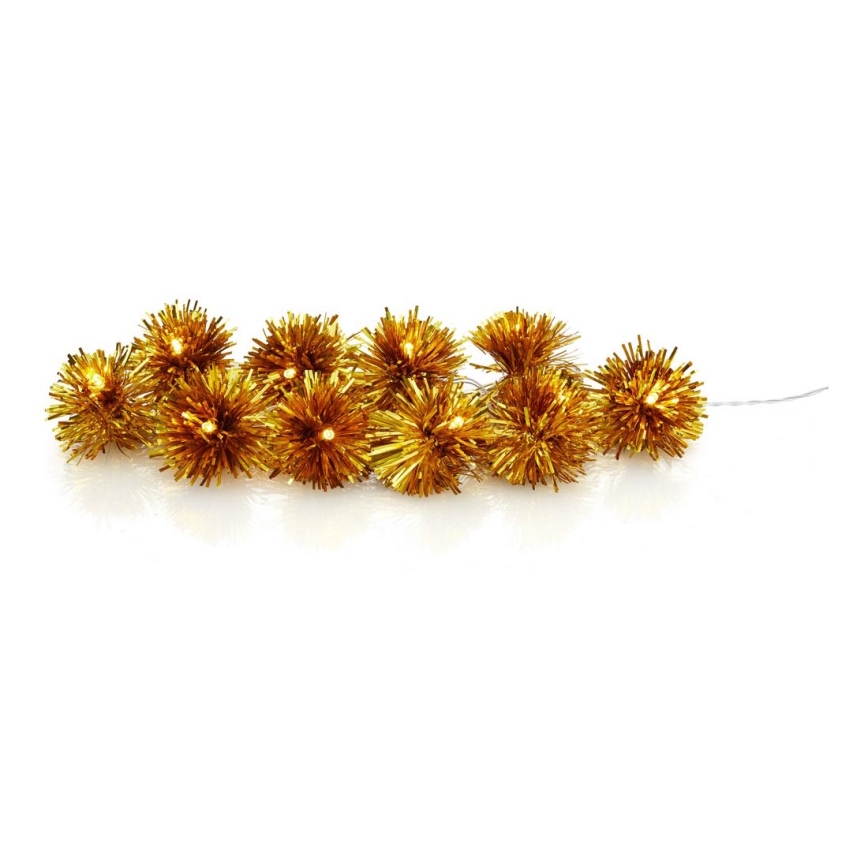 Markslöjd 704775 - LED Božićne lampice POMPOM 10xLED/2xAA 2,75m
