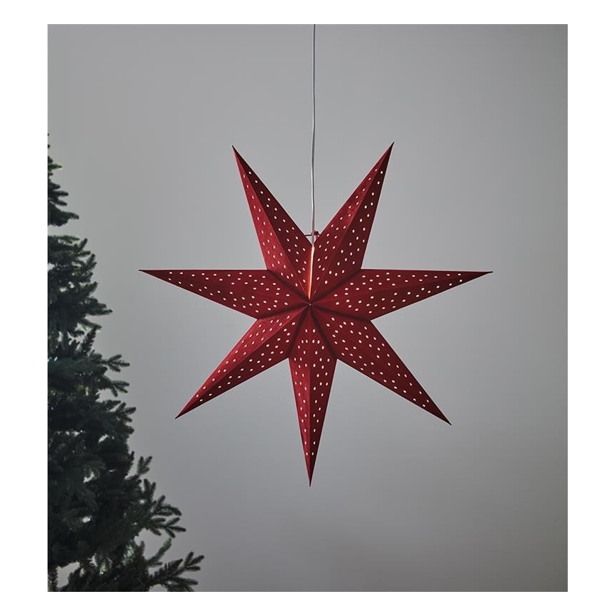 Markslöjd 704902 - Božićna dekoracija CLARA 1xE14/6W/230V 75 cm crvena