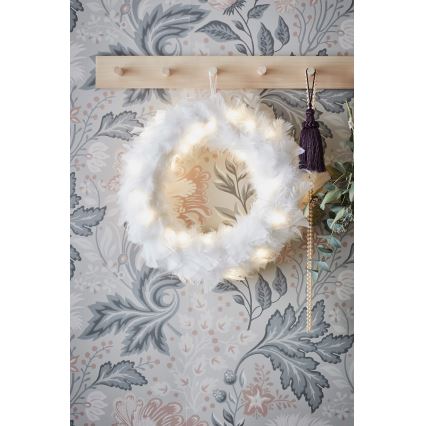 Markslöjd 705290 - LED Božićni venac FEATHER LED/1,2W/3xAA pr. 35 cm
