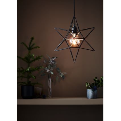 Markslöjd 705299 - Božićna dekoracija CONTOUR 1xE27/40W/230V crno