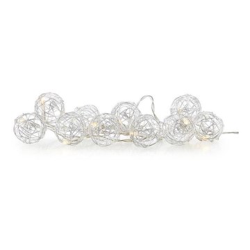 Markslöjd 705442 - LED dekorativni niz ZOO, 10xLED/2xAA, 1,6 m, topla bela