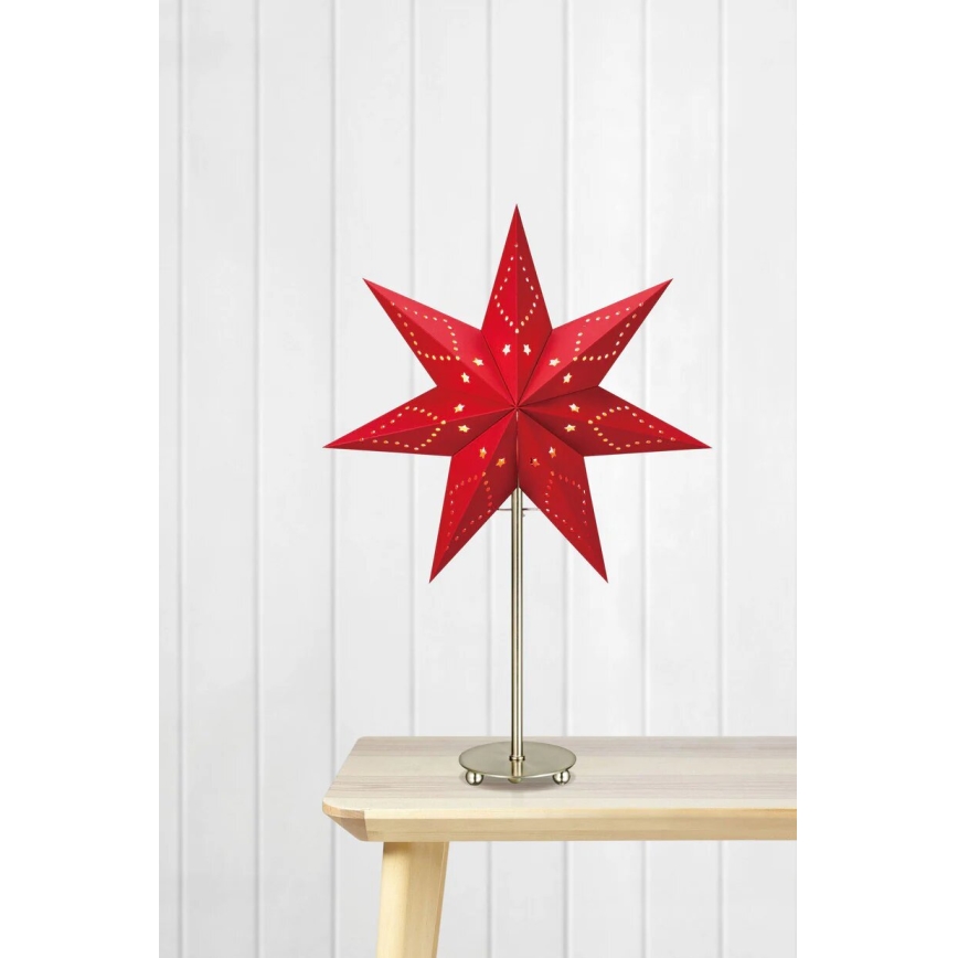 Markslöjd 705544 - Božićna dekoracija SATURNUS 1xE14/25W/230V 35 cm crveno