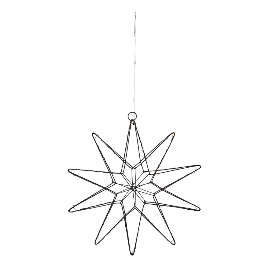 Markslöjd 705749 - LED Božićna dekoracija GLEAM LED/0,6W/3xAA crno