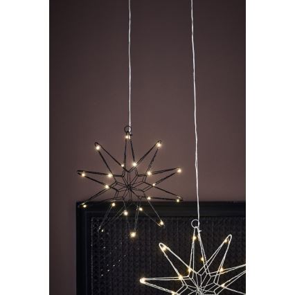 Markslöjd 705749 - LED Božićna dekoracija GLEAM LED/0,6W/3xAA crno