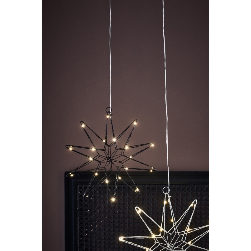 Markslöjd 705749 - LED Božićna dekoracija GLEAM LED/0,6W/3xAA crno