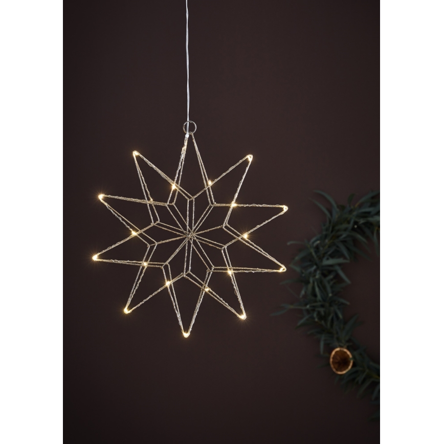 Markslöjd 705750 - LED Božićna dekoracija GLEAM LED/0,6W/3xAA srebrno