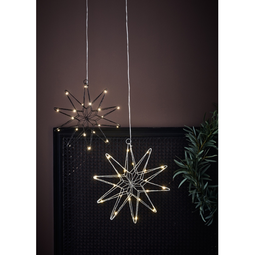 Markslöjd 705750 - LED Božićna dekoracija GLEAM LED/0,6W/3xAA srebrno