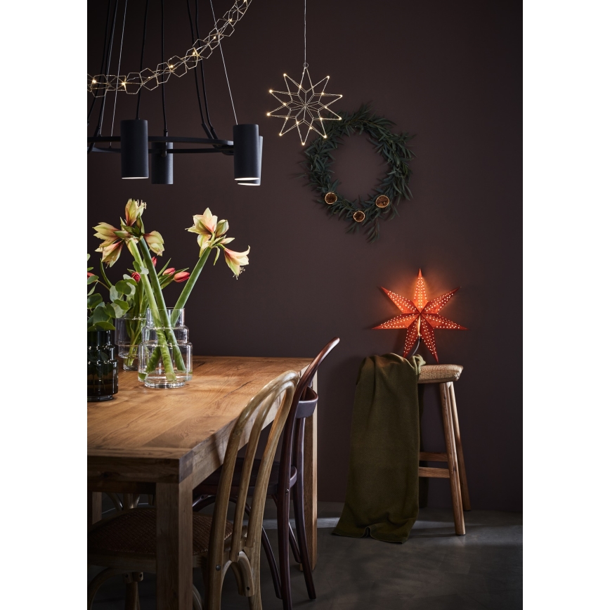 Markslöjd 705753 - LED Dekorativni lanac SERVE LED/3xAA 1,9m srebrno