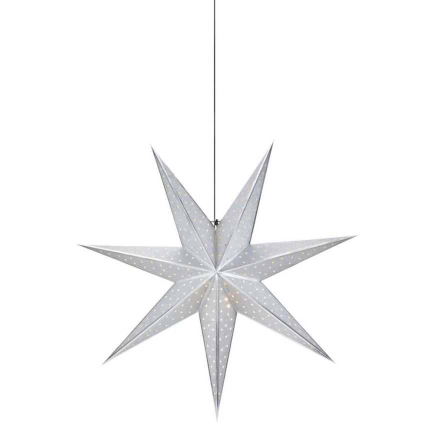 Markslöjd 705769 - Božićna dekoracija GLITTER 1xE14/25W/230V pr. 45 cm srebrno