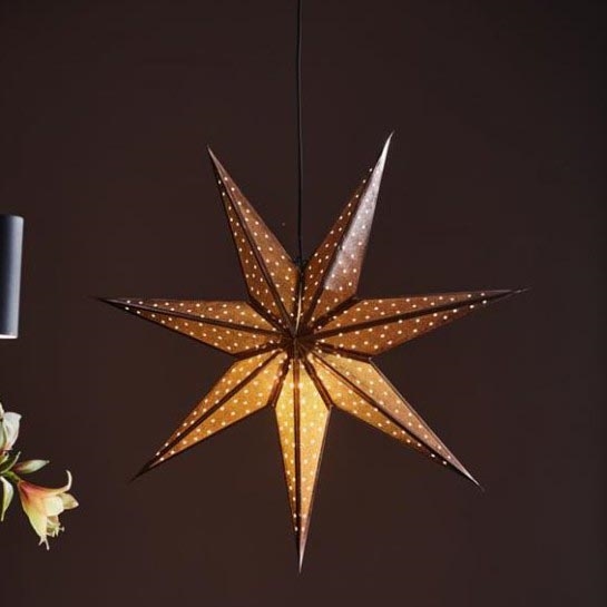 Markslöjd 705792 - Božićna dekoracija GLITTER 1xE14/25W/230V Ø 75 cm brončana