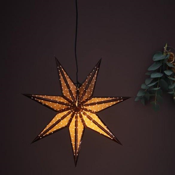 Markslöjd 705793 - Božićna dekoracija GLITTER 1xE14/25W/230V prečnika 45 cm bronzana