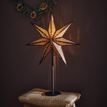 Markslöjd 705796 - Božićna dekoracija GLITTER 1xE14/25W/230V 65 cm bronzana/crna