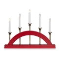 Markslöjd 705833 - Božićni svećnjak BRIDGE 5xE10/3W/230V crvena