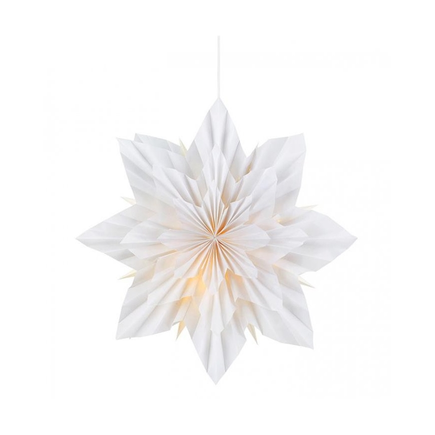 Markslöjd 705836 - Božićna dekoracija NEELA 1xE14/25W/230V, prečnik 48 cm, bela