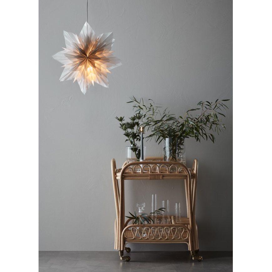 Markslöjd 705837 - Božićna dekoracija NEELA 1xE14/25W/230V pr. 45 cm sivo