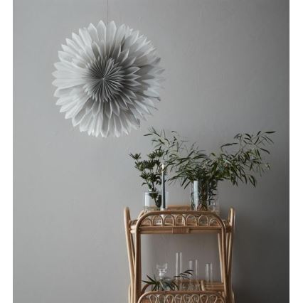 Markslöjd 705841 - Božićna dekoracija SOLINA 1xE14/25W/230V pr. 60 cm bela