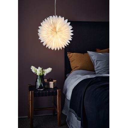 Markslöjd 705843 - Božićna dekoracija SOLINA 1xE14/25W/230V pr. 45 cm bela