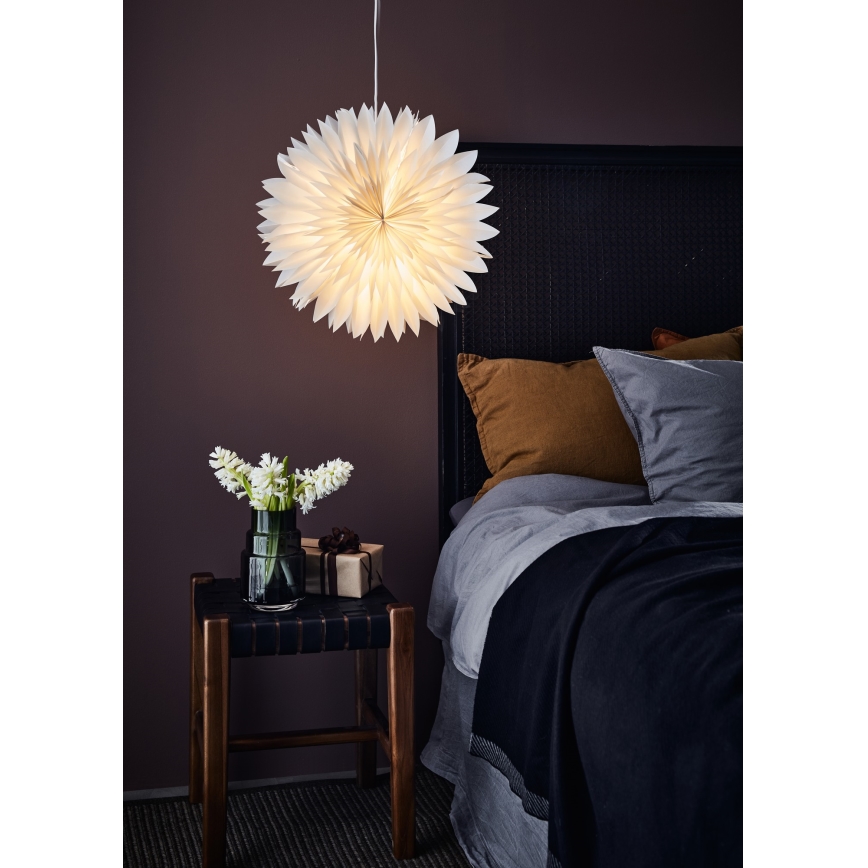 Markslöjd 705843 - Božićna dekoracija SOLINA 1xE14/25W/230V pr. 45 cm bela