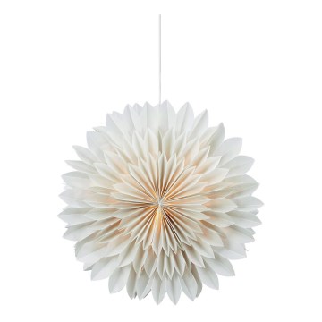 Markslöjd 705843 - Božićna dekoracija SOLINA 1xE14/25W/230V prečnik 45 cm bela