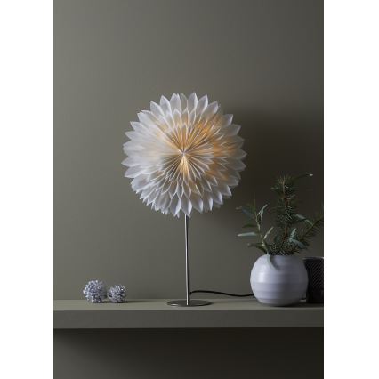Markslöjd 705845 - Božićna dekoracija SOLINA 1xE14/25W/230V pr. 35 cm bela