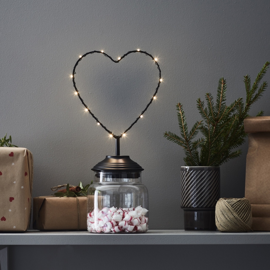 Markslöjd 705855 - LED Božićna dekoracija SWEETIE LED/0,45W/3xAA srce