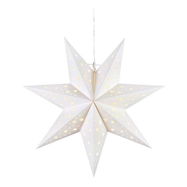Markslöjd 705897 - LED Božićna dekoracija BLANK LED/0,4W/3xAA pr. 45 cm bela