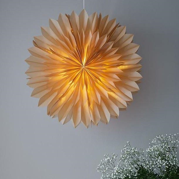 Markslöjd 705916 - Božićna dekoracija SOLINA 1xE14/25W/230V, prečnika 58 cm, bela