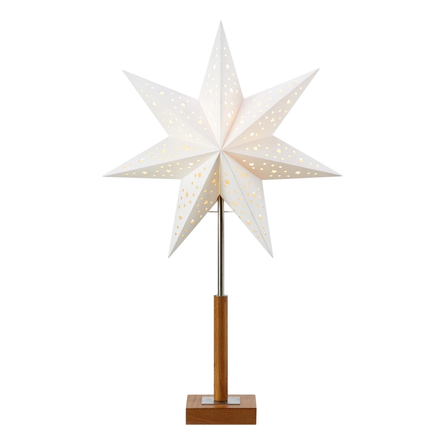 Markslöjd 706041 - Božićna dekoracija SOLVALLA 1xE14/25W/230V 35 cm bela/hrast