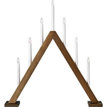 Markslöjd 706226 - Božićni svećnjak ARIELE 7xE10/3W/230V drvo/bela