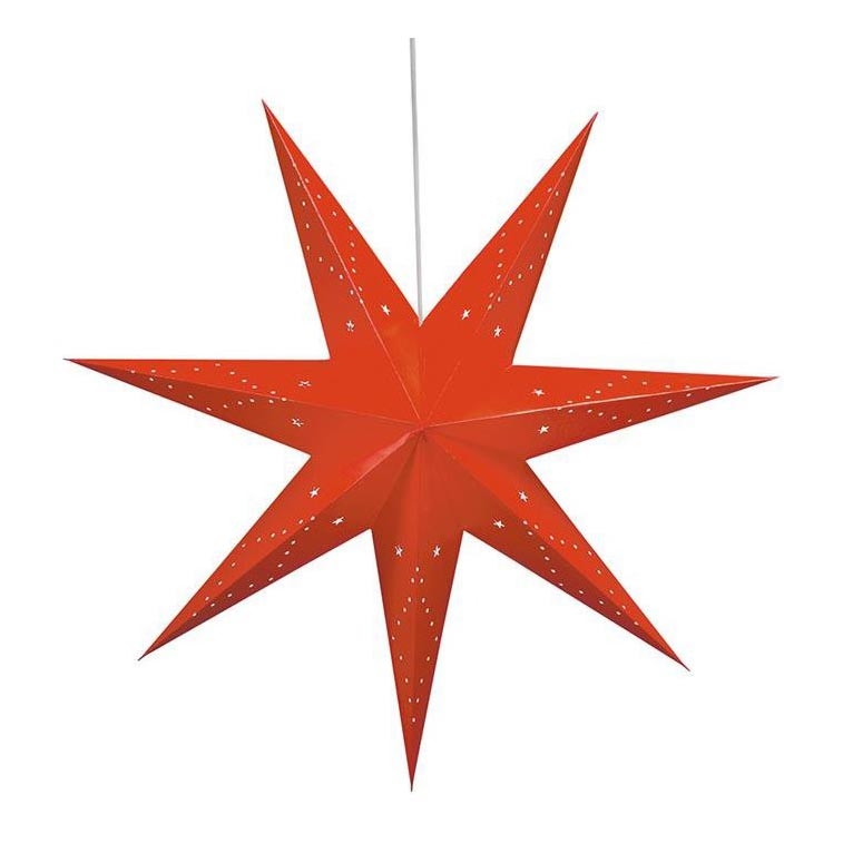 Markslöjd 8102,130 - Božićna dekoracija SATURNUS 1xE14/25W/230V prečnik 45 cm crvena