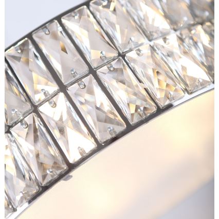 MAXLIGHT C0122 - Plafonjera DIAMANTE 6xG9/42W/230V pr. 46 cm sjajni krom