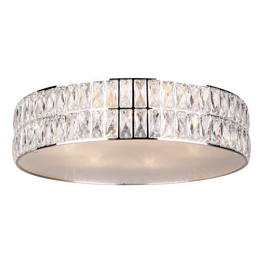 MAXLIGHT C0122 - Plafonjera DIAMANTE 6xG9/42W/230V pr. 46 cm sjajni krom