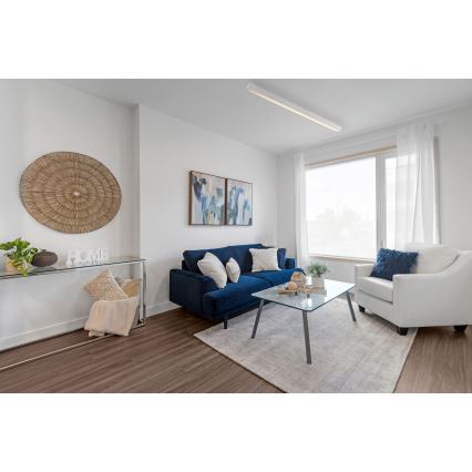 MAXLIGHT C0125D - LED Prigušiva plafonjera LINEAR LED/36W/230V 113,5 cm bela